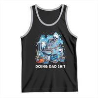 Funny Doing Dad Shit Tank Top Skeleton Toilet Dad Jokes Father's Day