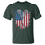 Funny Patriotic Lax Lacrosse Sticks American Flag T Shirt
