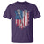 Funny Patriotic Lax Lacrosse Sticks American Flag T Shirt