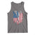 Funny Patriotic Lax Lacrosse Sticks American Flag Tank Top