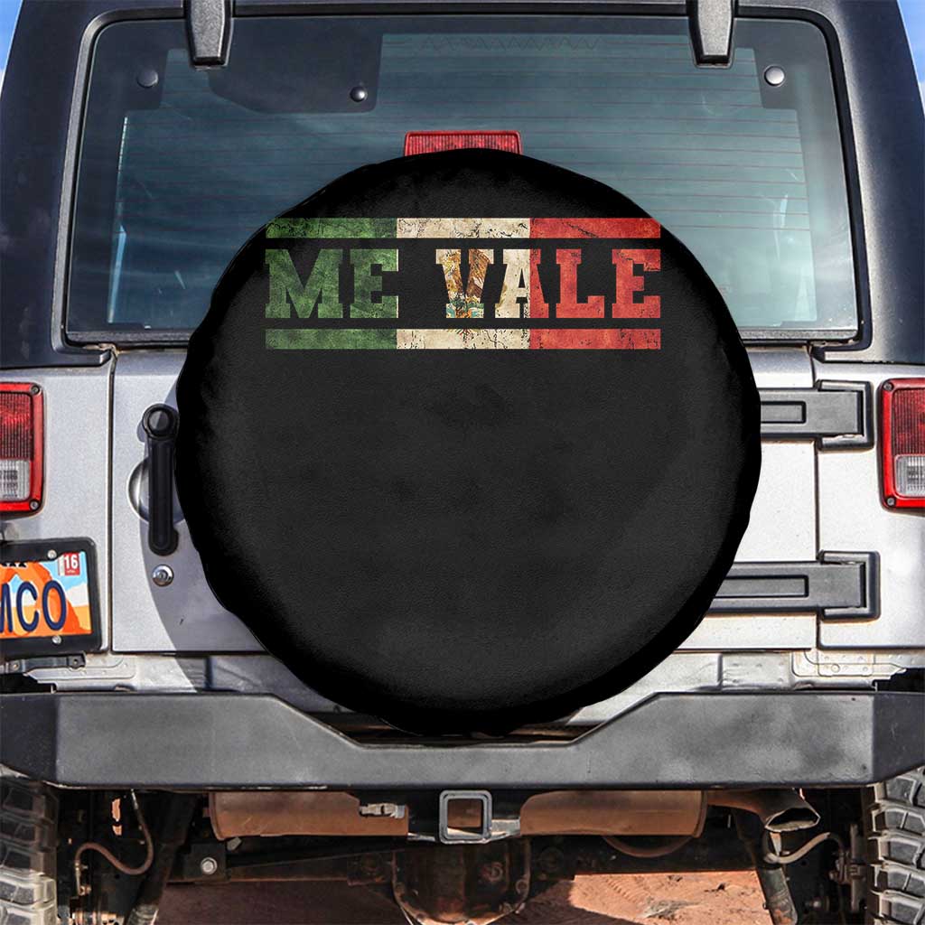 Me Vale Mexican Flag Latino Spanish Slang Spare Tire Cover