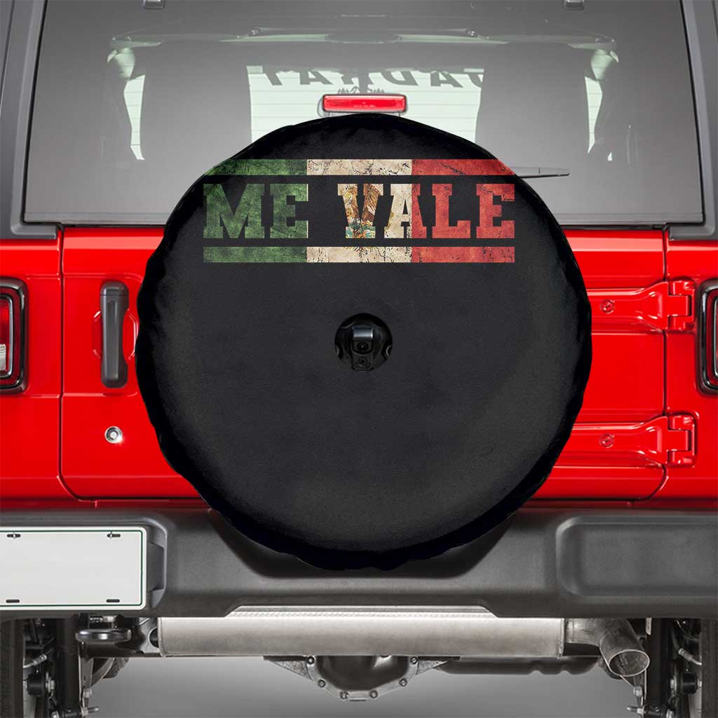 Me Vale Mexican Flag Latino Spanish Slang Spare Tire Cover