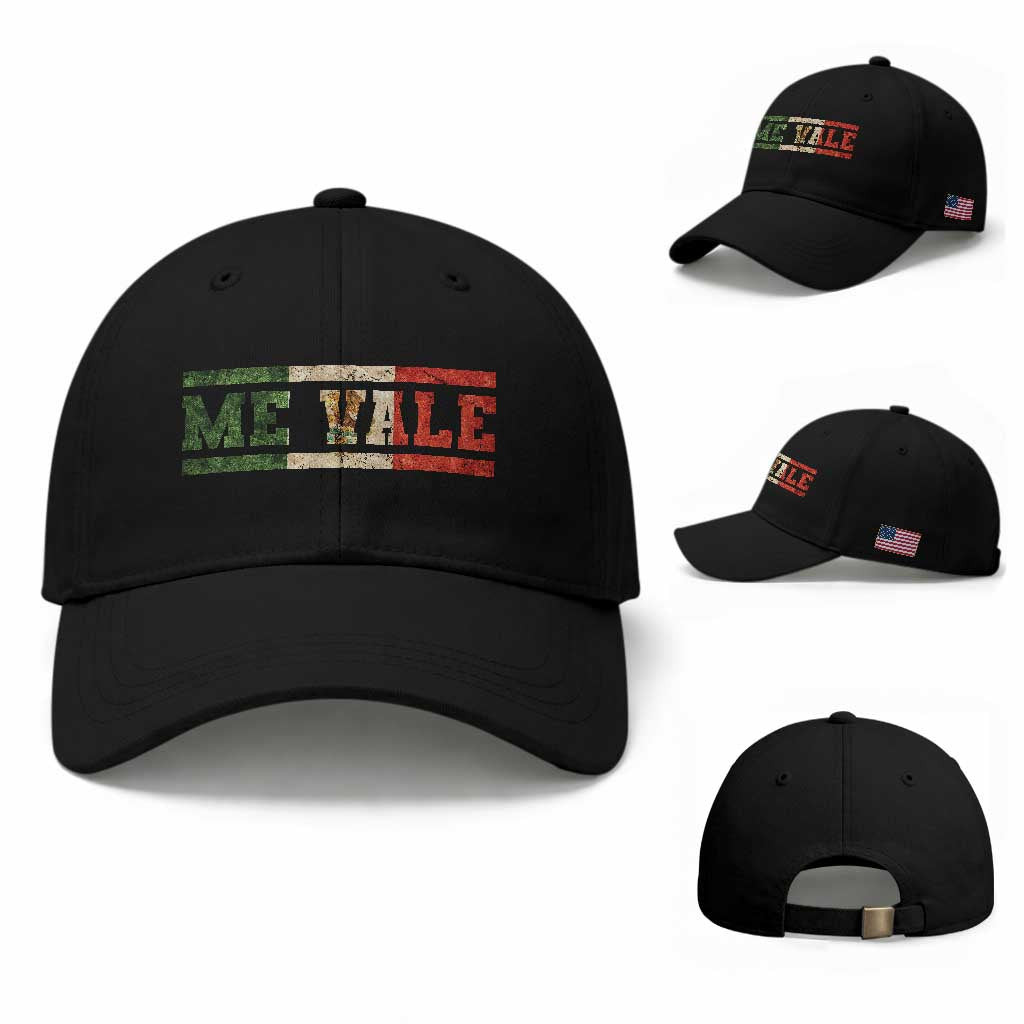 Me Vale Mexican Flag Latino Spanish Slang Baseball Cap