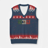 Me Vale Mexican Flag Latino Spanish Slang V-Neck Knit Sweater Vest