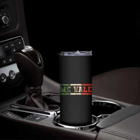 Me Vale Mexican Flag Latino Spanish Slang Skinny Tumbler