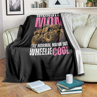 Monster Mom Like Normal Mama But Wheelie Cool Throw Blanket Monster Truck Mama