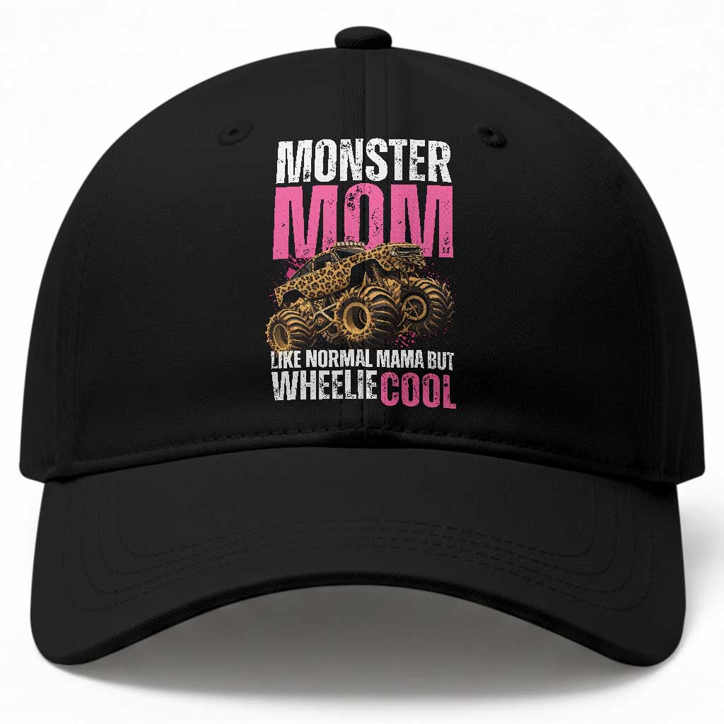 Monster Mom Like Normal Mama But Wheelie Cool Baseball Cap Monster Truck Mama