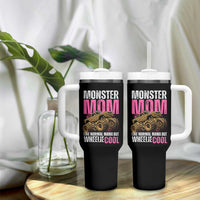 Monster Mom Like Normal Mama But Wheelie Cool Tumbler With Handle Monster Truck Mama