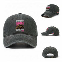 Monster Mom Like Normal Mama But Wheelie Cool Washed Cotton Baseball Cap Monster Truck Mama