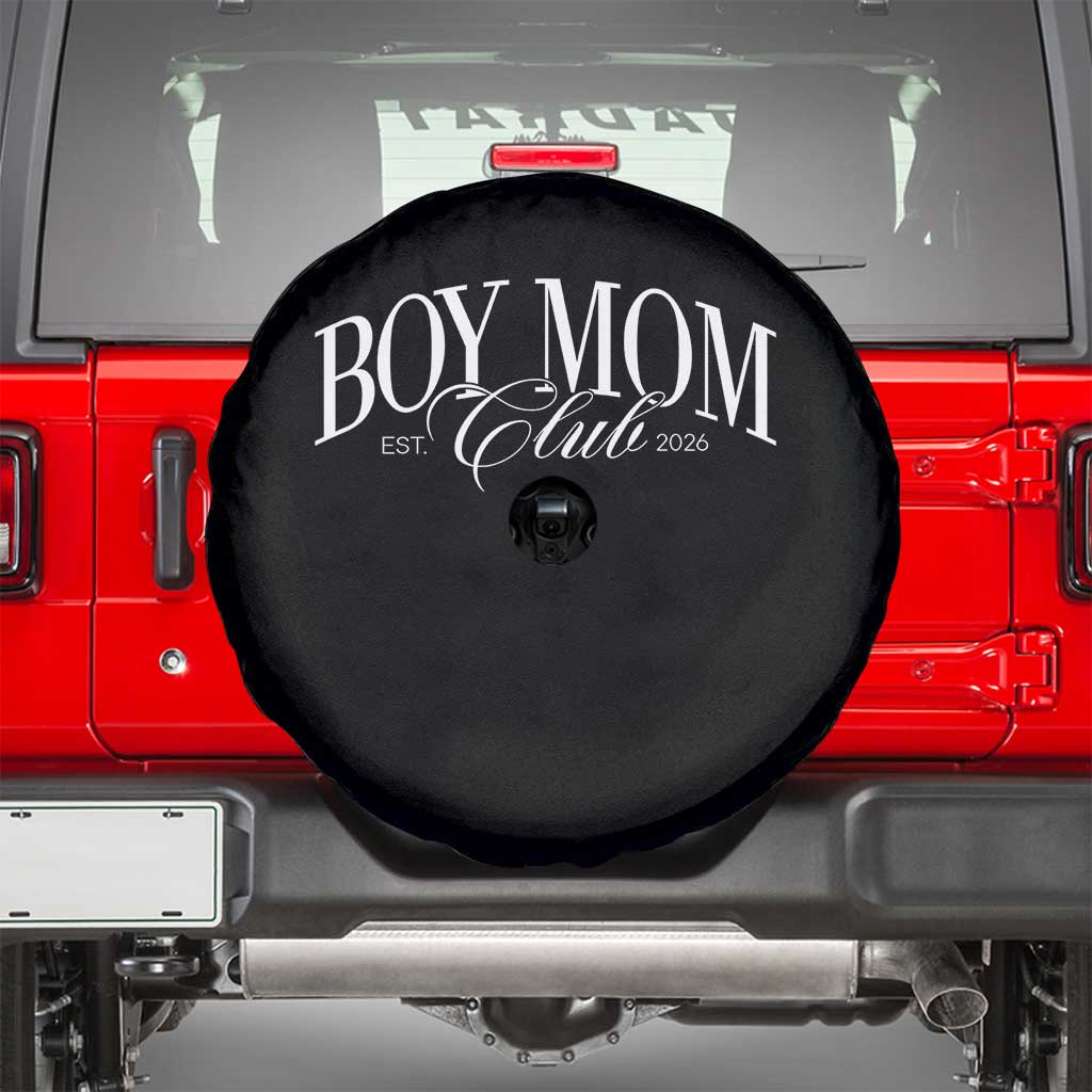 Boy Mom Club 2026 Spare Tire Cover Funny Mother's Day Gift