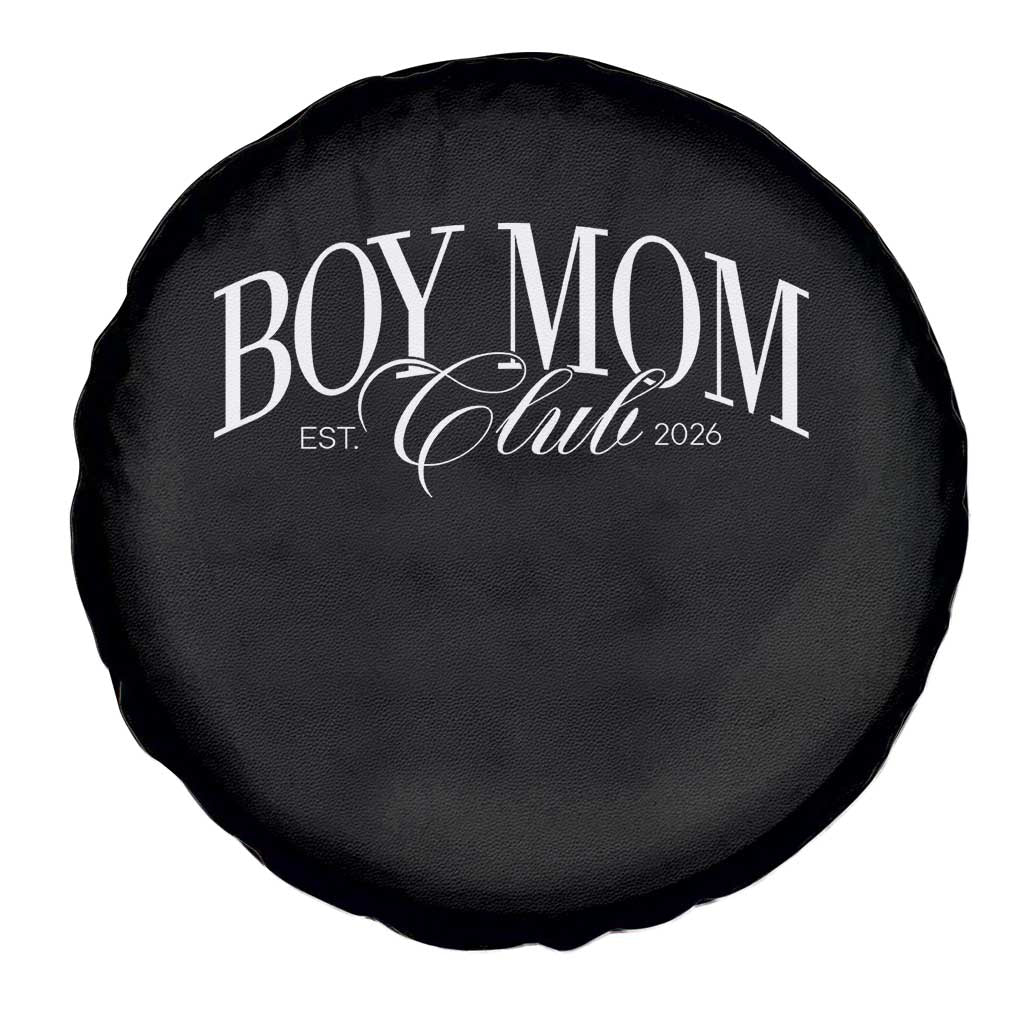 Boy Mom Club 2026 Spare Tire Cover Funny Mother's Day Gift
