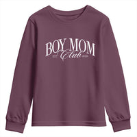 Boy Mom Club 2026 Youth Sweatshirt Funny Mother's Day Gift