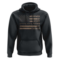Knower Of Stuff Fixer Of Things Hoodie Funny Handyman Dad Husband Vintage American Flag
