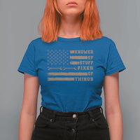 Knower Of Stuff Fixer Of Things T Shirt For Women Funny Handyman Dad Husband Vintage American Flag