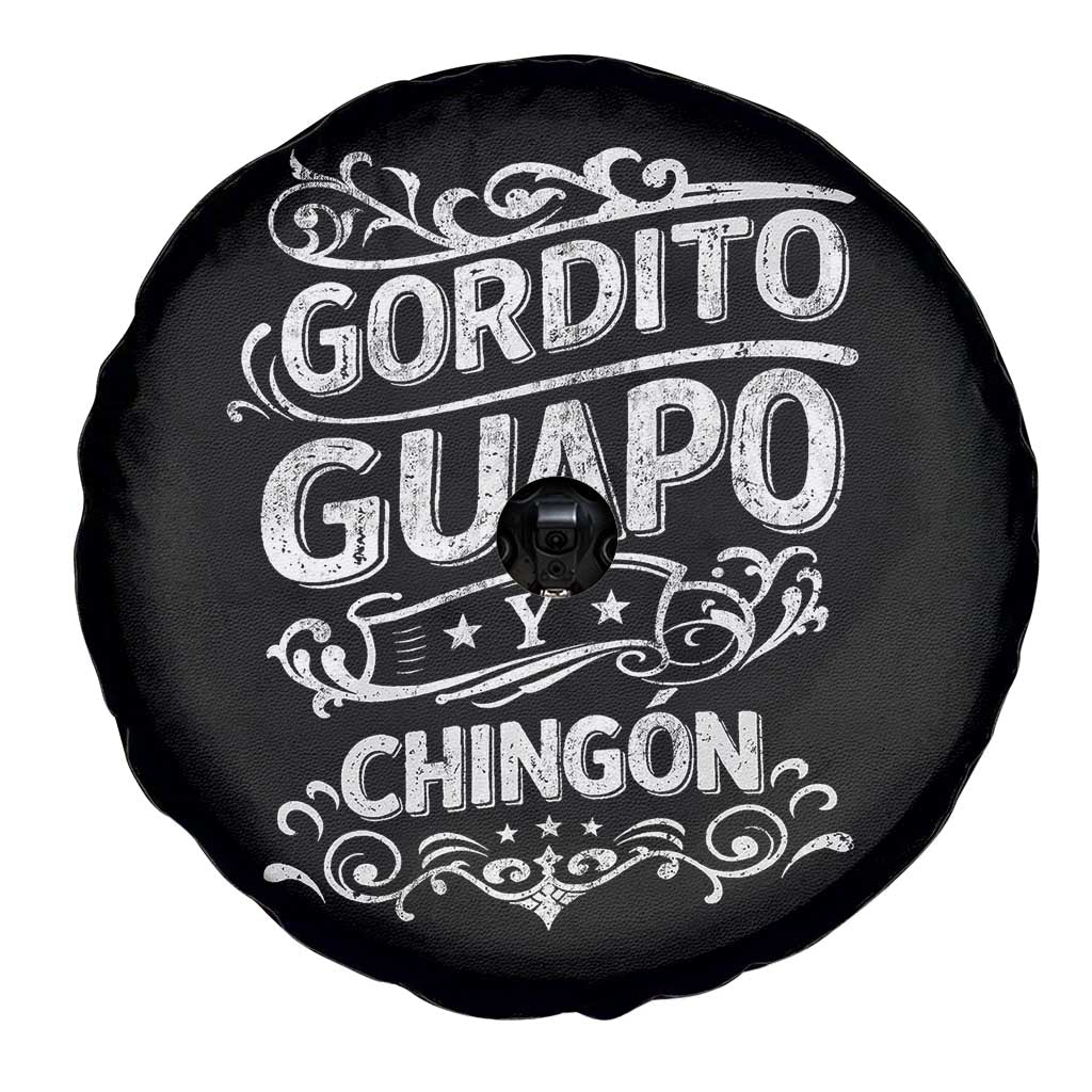 Gordito Guapo y Chingon Spare Tire Cover Funny Mexican Spanish Saying