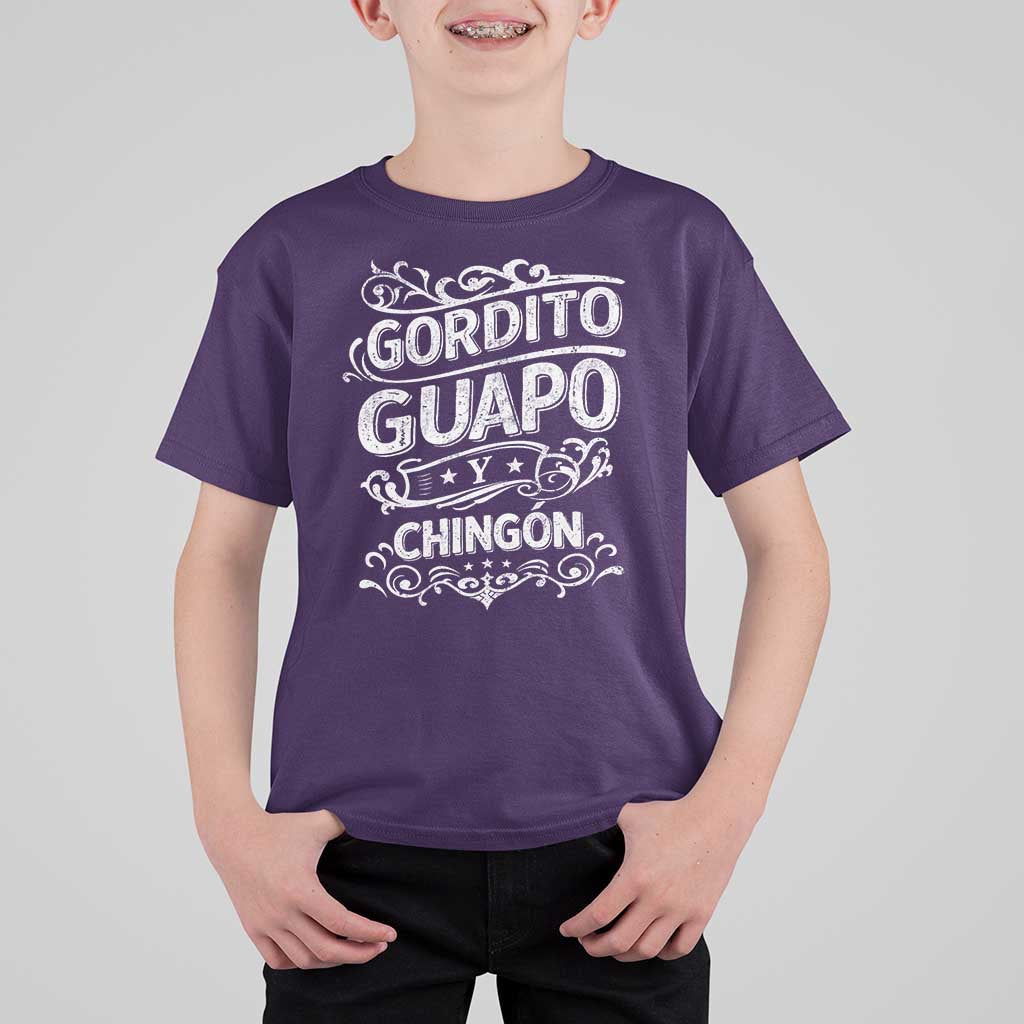 Gordito Guapo y Chingon T Shirt For Kid Funny Mexican Spanish Saying