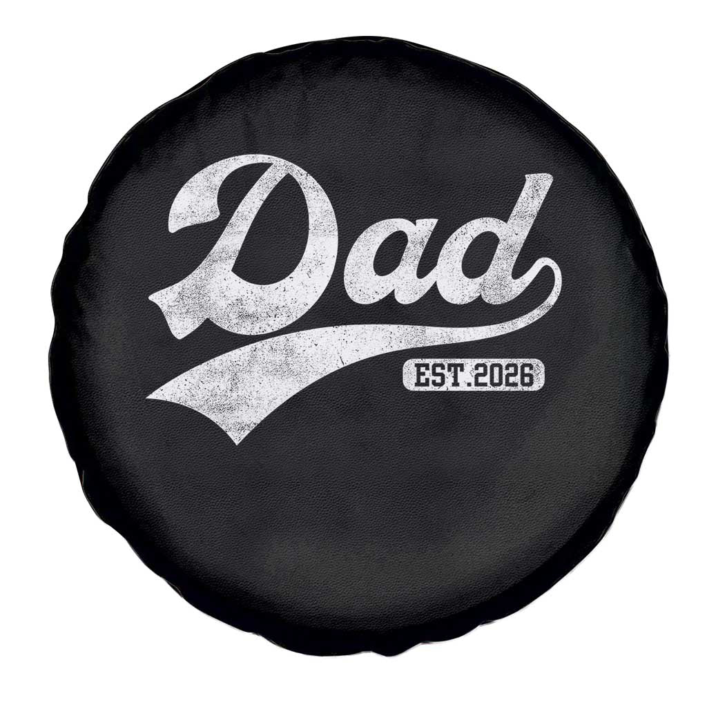 Dad Est 2026 Spare Tire Cover Funny New Dad Baby Announcement