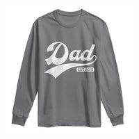 Dad Est 2026 Long Sleeve Shirt Funny New Dad Baby Announcement