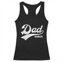Dad Est 2026 Racerback Tank Top Funny New Dad Baby Announcement