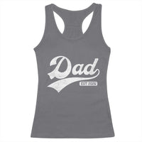 Dad Est 2026 Racerback Tank Top Funny New Dad Baby Announcement