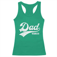 Dad Est 2026 Racerback Tank Top Funny New Dad Baby Announcement