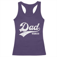 Dad Est 2026 Racerback Tank Top Funny New Dad Baby Announcement