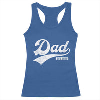 Dad Est 2026 Racerback Tank Top Funny New Dad Baby Announcement