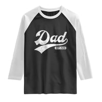 Dad Est 2026 Raglan Shirt Funny New Dad Baby Announcement