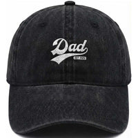 Dad Est 2026 Washed Cotton Baseball Cap Funny New Dad Baby Announcement