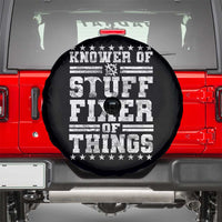 Knower Of Stuff Fixer Of Things Spare Tire Cover Funny Handyman Mechanic Dad