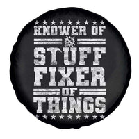 Knower Of Stuff Fixer Of Things Spare Tire Cover Funny Handyman Mechanic Dad