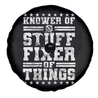 Knower Of Stuff Fixer Of Things Spare Tire Cover Funny Handyman Mechanic Dad