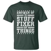 Knower Of Stuff Fixer Of Things T Shirt Funny Handyman Mechanic Dad