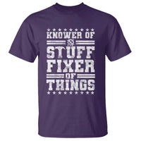 Knower Of Stuff Fixer Of Things T Shirt Funny Handyman Mechanic Dad
