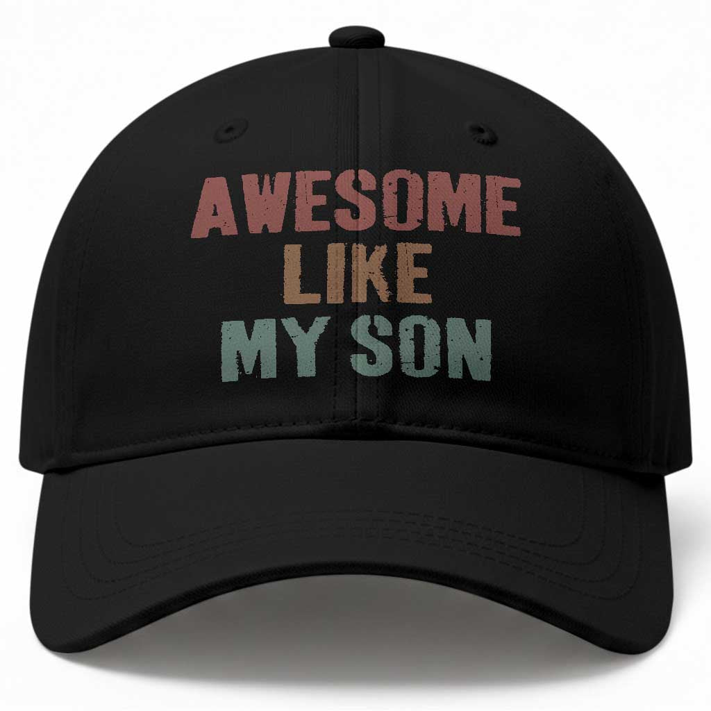 Awesome Like My Son Baseball Cap Funny Proud Dad Mom