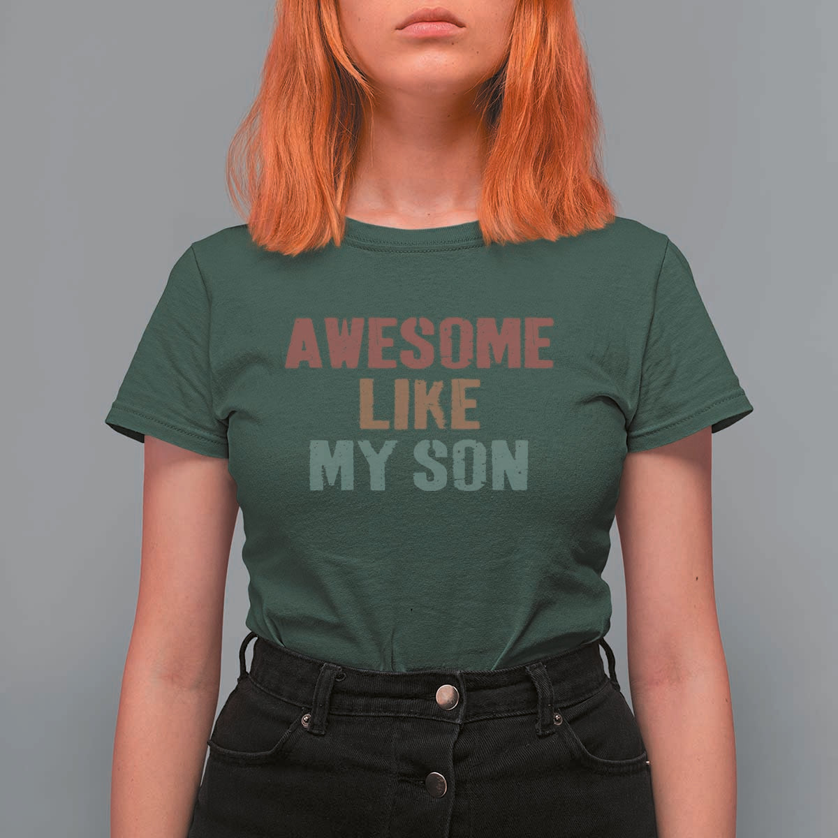 Awesome Like My Son T Shirt For Women Funny Proud Dad Mom