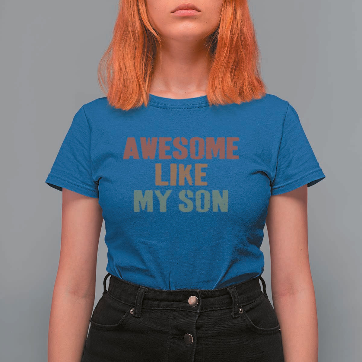 Awesome Like My Son T Shirt For Women Funny Proud Dad Mom