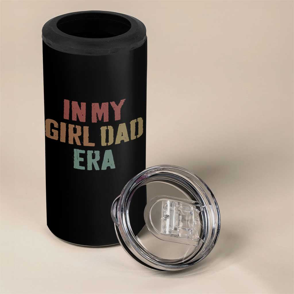 In My Girl Dad Era 4 in 1 Can Cooler Tumbler Retro Fathers Day Gifts