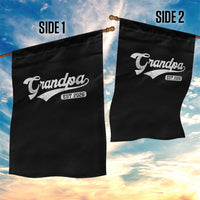 Grandpa Est 2026 Garden Flag New Grandpa Paternity Father's Day