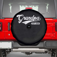 Grandpa Est 2026 Spare Tire Cover New Grandpa Paternity Father's Day