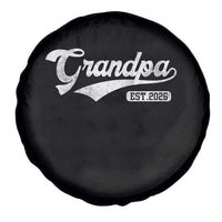 Grandpa Est 2026 Spare Tire Cover New Grandpa Paternity Father's Day