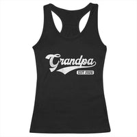 Grandpa Est 2026 Racerback Tank Top New Grandpa Paternity Father's Day