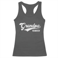 Grandpa Est 2026 Racerback Tank Top New Grandpa Paternity Father's Day