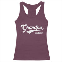 Grandpa Est 2026 Racerback Tank Top New Grandpa Paternity Father's Day