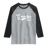 Grandpa Est 2026 Raglan Shirt New Grandpa Paternity Father's Day