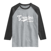 Grandpa Est 2026 Raglan Shirt New Grandpa Paternity Father's Day
