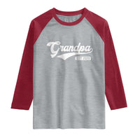 Grandpa Est 2026 Raglan Shirt New Grandpa Paternity Father's Day