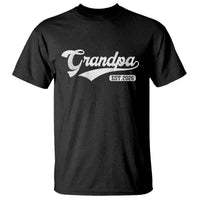 Grandpa Est 2026 T Shirt New Grandpa Paternity Father's Day