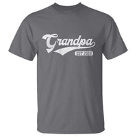 Grandpa Est 2026 T Shirt New Grandpa Paternity Father's Day