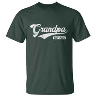 Grandpa Est 2026 T Shirt New Grandpa Paternity Father's Day